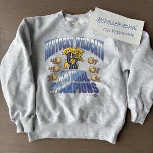 Vintage University of Kentucky Wildcats National Champions Sweatshirt, NCAA Tee